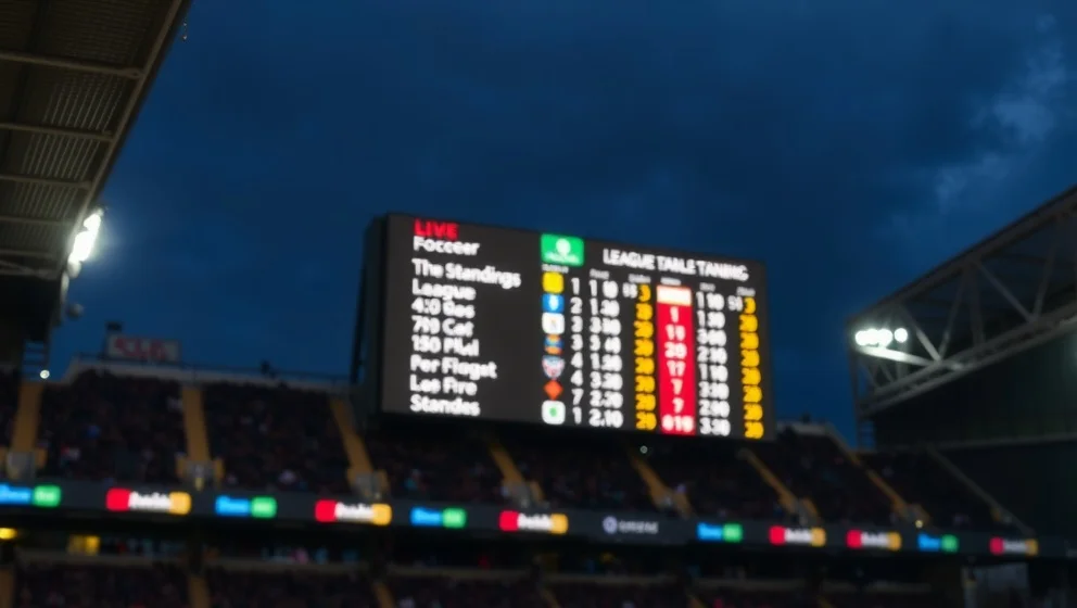 Poängställning i Genoa CFC idag