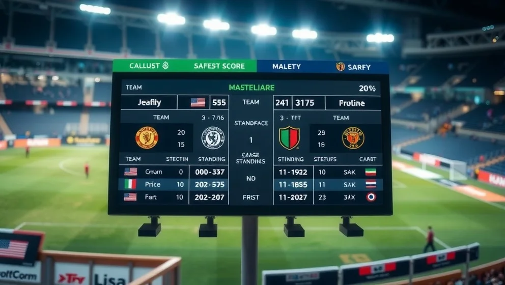 Poängställning i Inter mot Arsenal FC