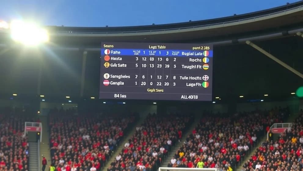 Poängställning i KRC Genk igenom säsongen